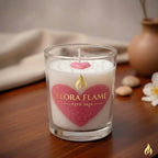 Elora Flame Romantic Heart Glass Candle