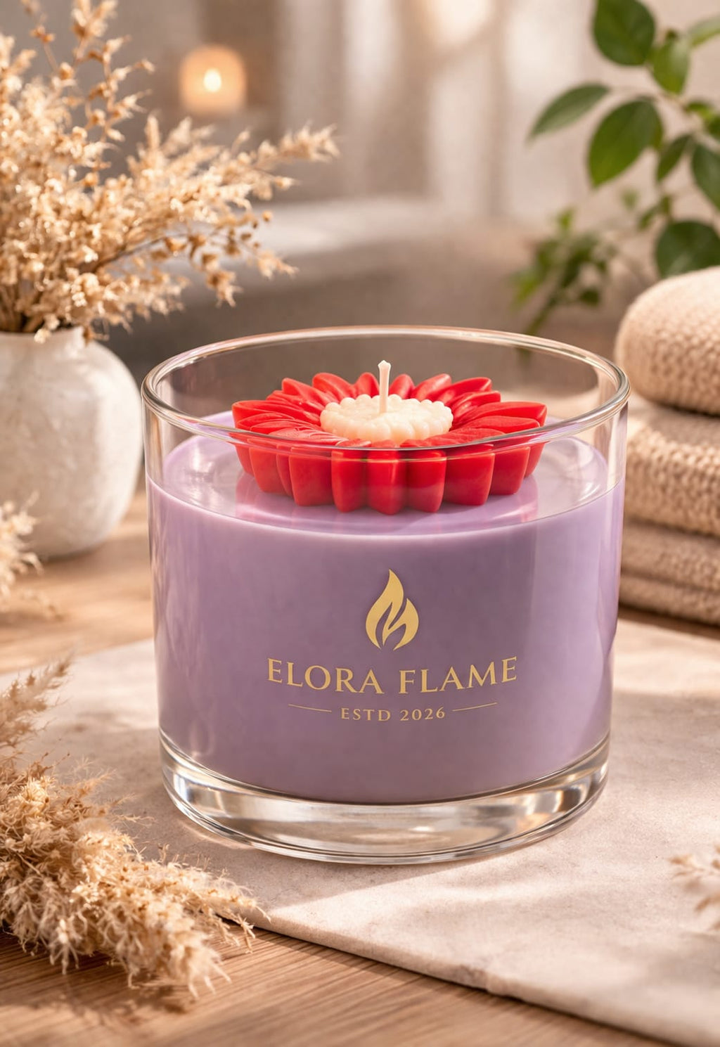 Floral Bloom Votive Candle