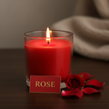 Classic Red Rose Jar Candle