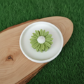 Sage Green Daisy Tea Light Candle