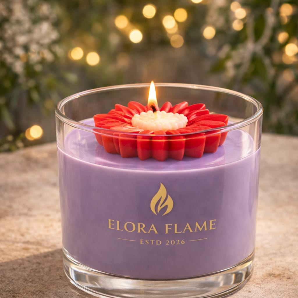 Floral Bloom Votive Candle