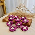 Purple Daisy Tea Light Candle