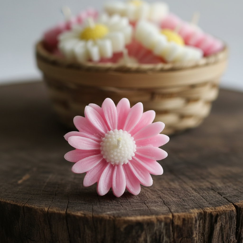Classic Daisy Tea Light Candle