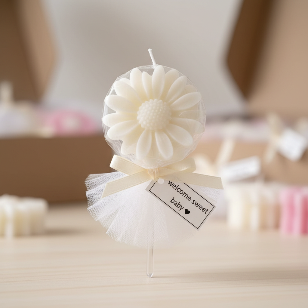 Sweet Baby Daisy Favor Candle