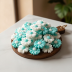 Floating Aqua Daisy Tea Light Candle