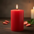Sweet Strawberry Pillar Candle