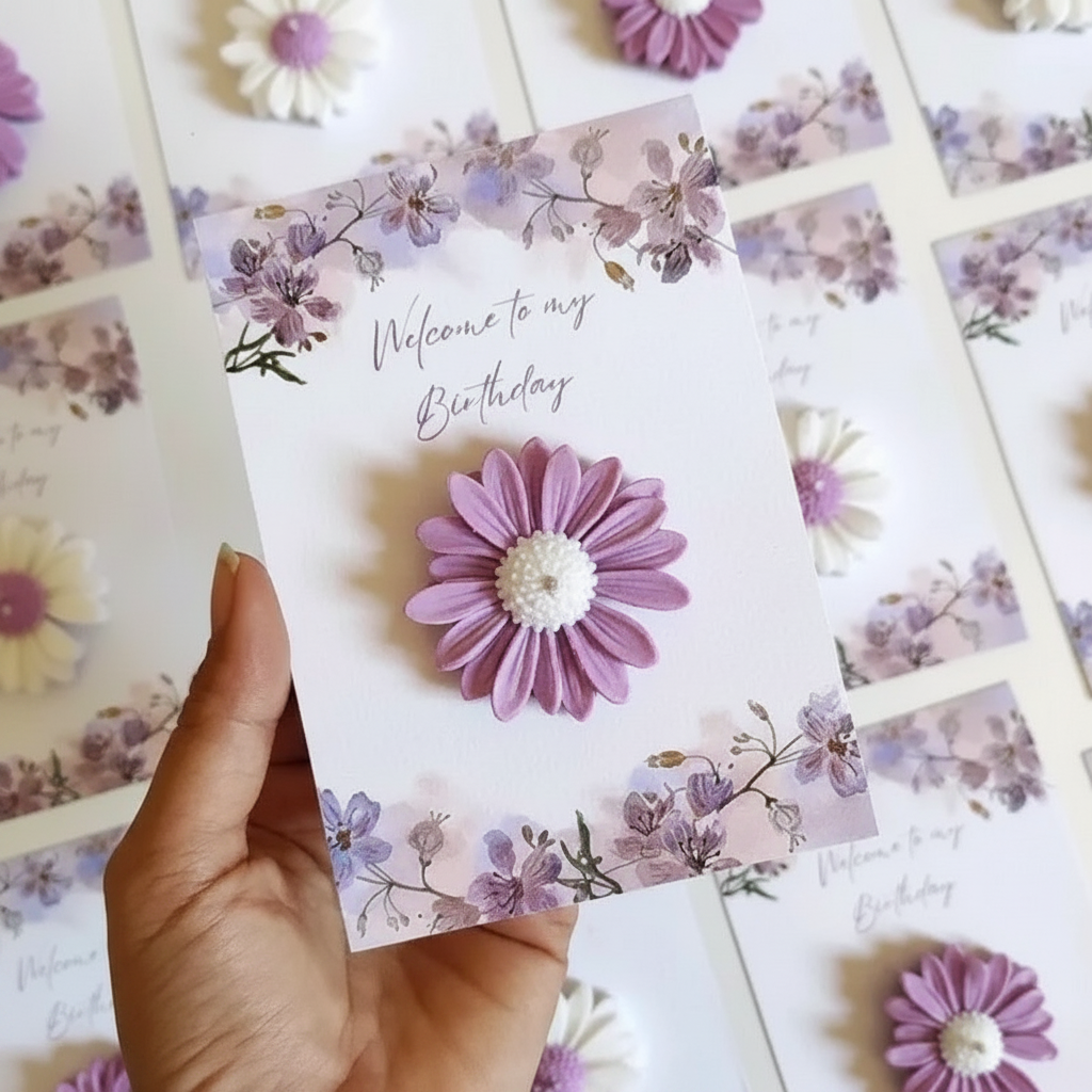 Daisy Birthday Favor Candle