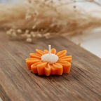 Orange Daisy Tea Light Candle