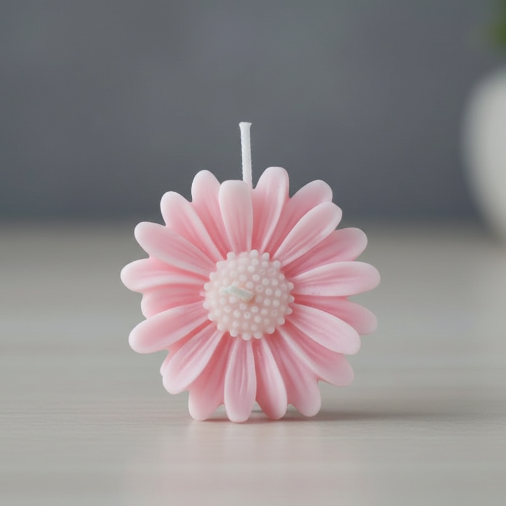Pastel Daisy Tea Light Candle