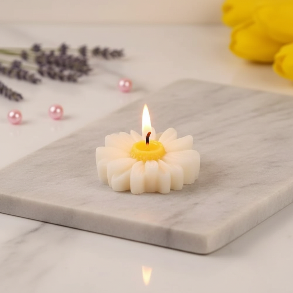 Daisy Tea Light Candle