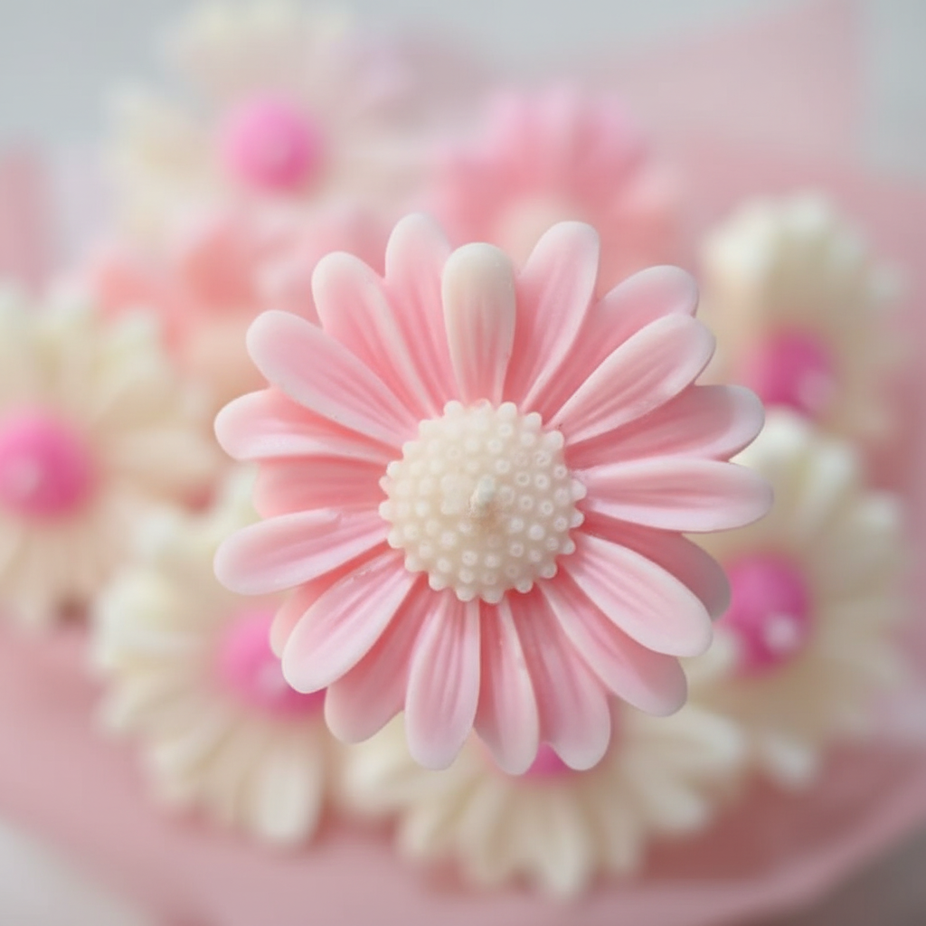 Pastel Daisy Tea Light Candle
