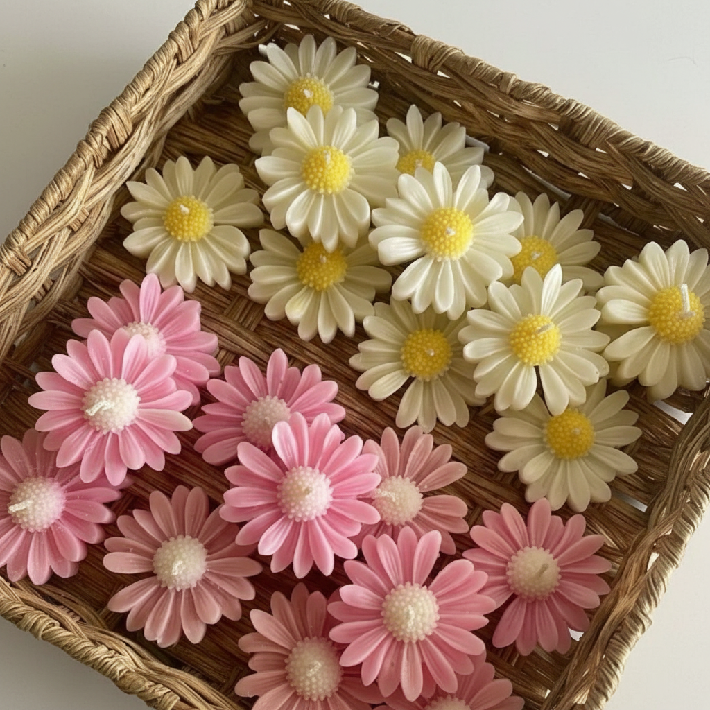 Classic Daisy Tea Light Candle