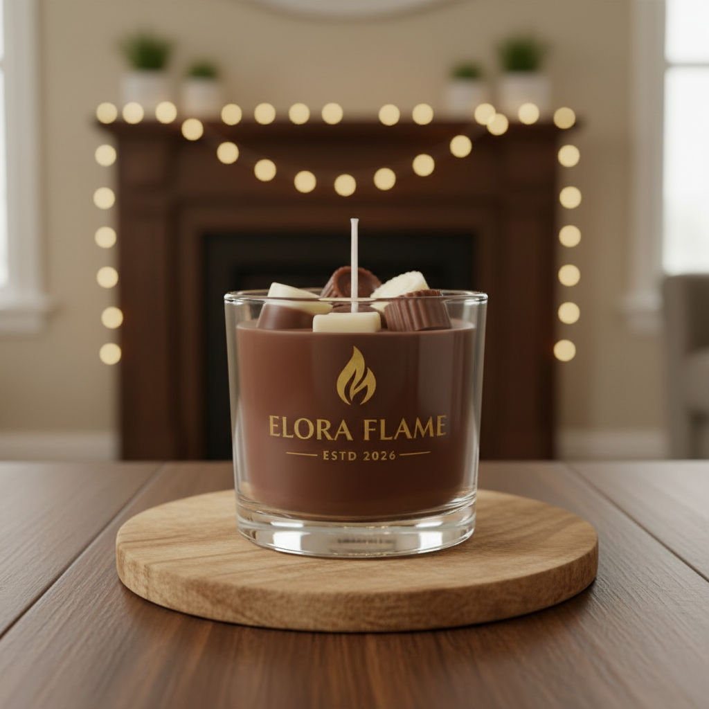 Chocolate Cup Dessert Jar Candle