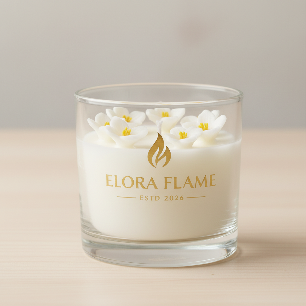 White Blossom Jar Candle