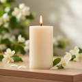 Jasmine Blossom Pillar Candle